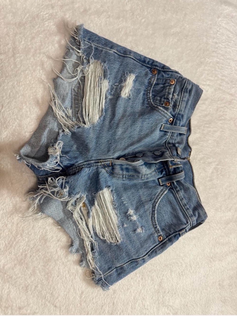Levi 501 Denim Women's Shorts - Casual High-Rise Cut